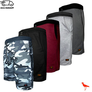 Kit 5 Bermuda Masculinas Camufladas Treino Confortável Com Cordão 2 bolsos