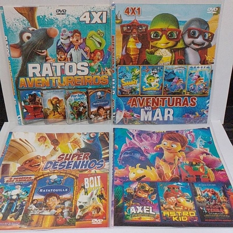 dvd coleção infantil kit 4 dvds raridade novo copia | Shopee Brasil