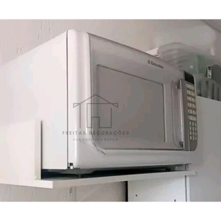 SUPORTE p/ NICHO MICROONDAS - IMPRESSORA - FORNO (MDF BRANCO)
