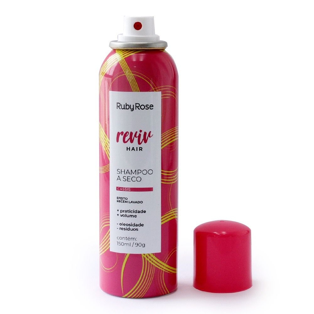 Shampoo a Seco Ruby Rose Reviv Spray Feminino Cabelo Oleoso | Shopee Brasil