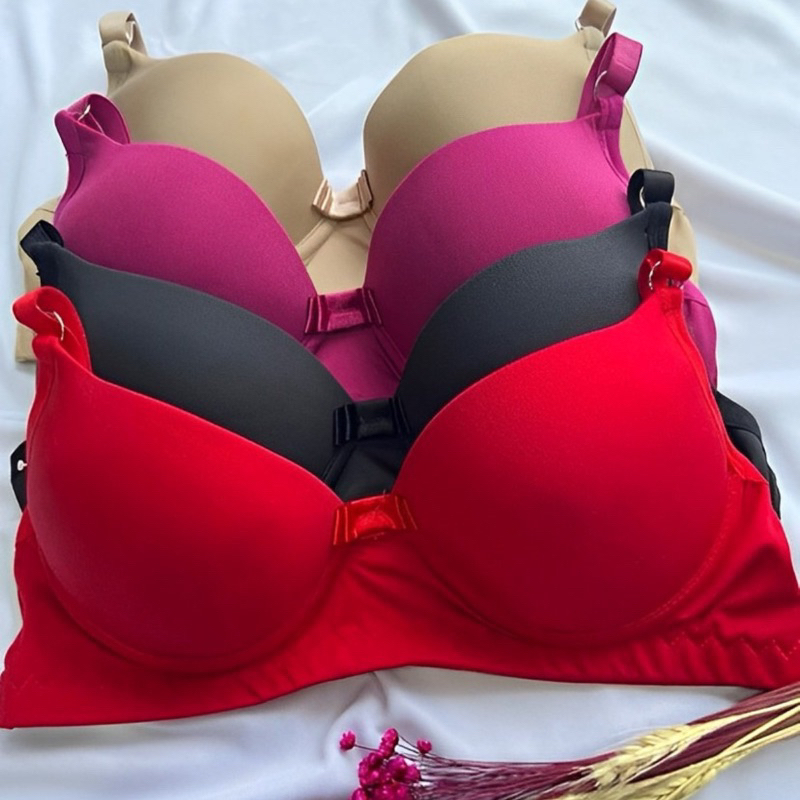 Kit C/4 Sutiã Básico Reforçado Com Bojo Do P Ao Gg Direto da Fábrica