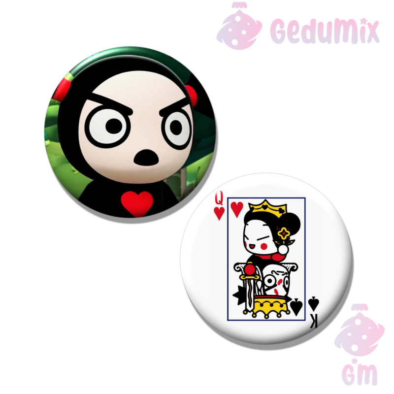 KIT 2 Bottons Broches Pucca