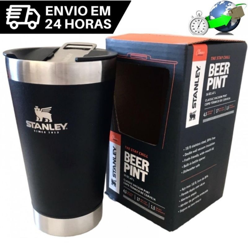 Copo Stanley Térmico Para Cerveja Com Abridor Primero Linha Top - CJ  BLADEMASTER