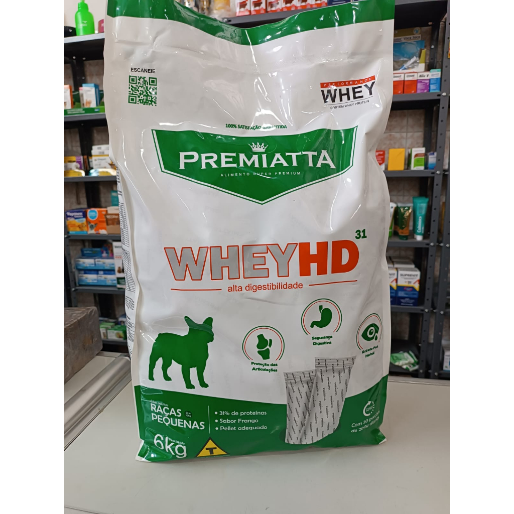 Ração Premiatta Whey Hd 31 Cães Adultos Raças Pequenas Super Premium 6kg – Lagrima Ácida
