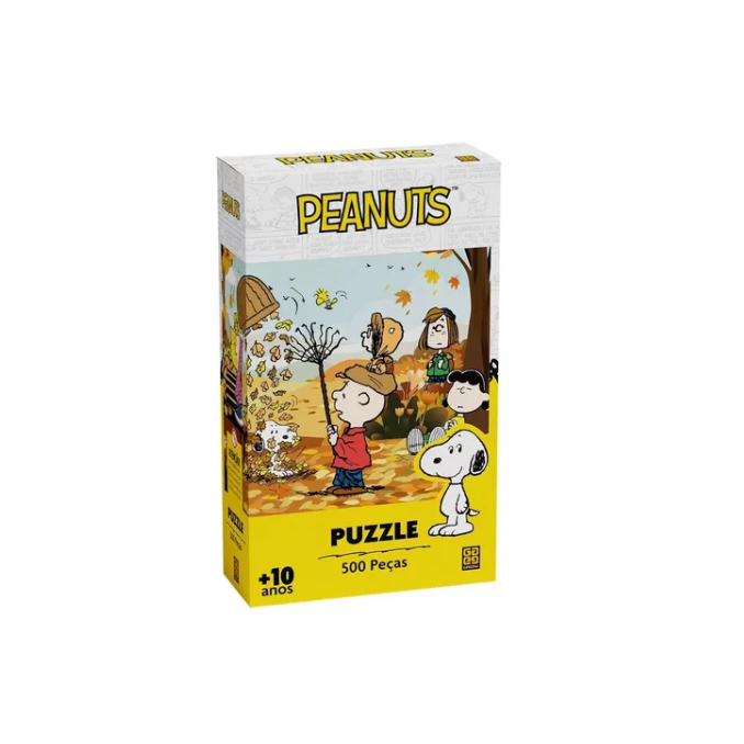 Puzzle Quebra Cabeça Peanuts Snoopy 500 Peças 04425 Grow