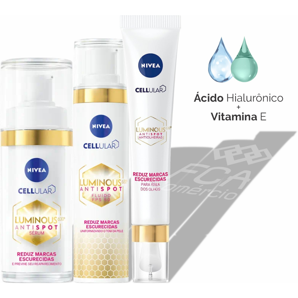 Fluido Preventivo Nivea FPS 50 Cellular Luminous 630 Antispot 40Ml 