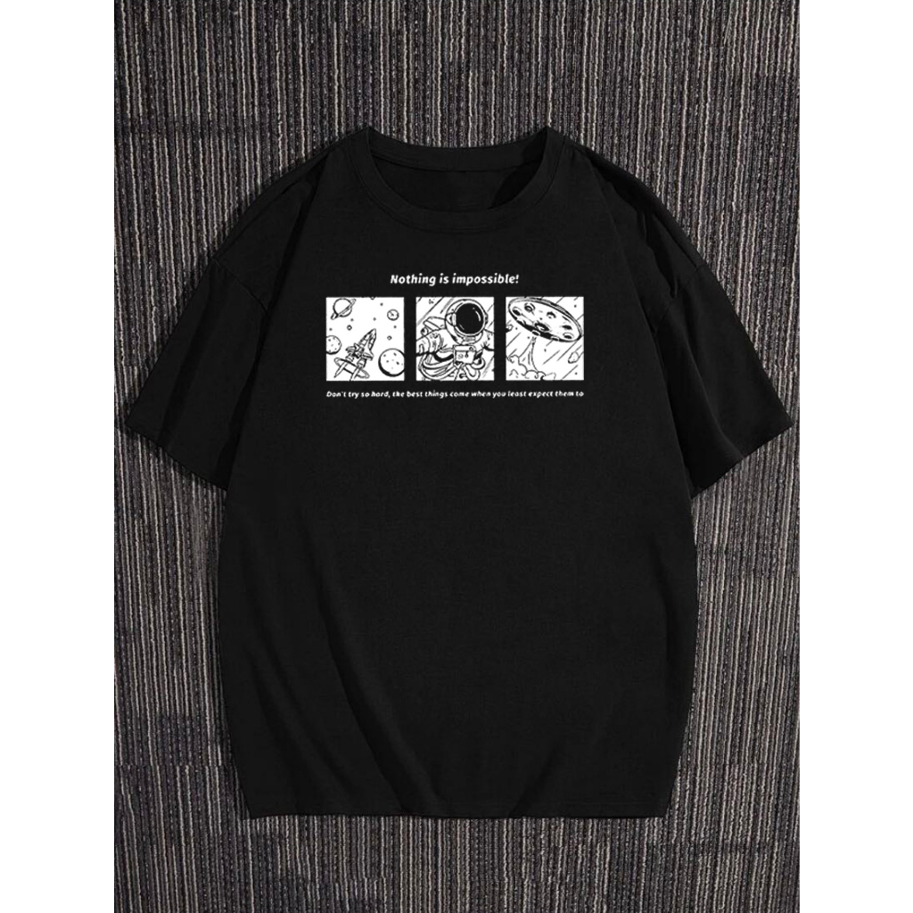 Camiseta Oversized Masculino Feminino Com Estampado Moda 2023