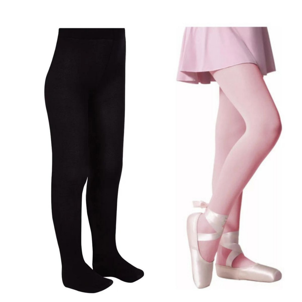 Kit 2 Meia Calça Fio 40 Infantil Ballet Dança Bailarina Menina | Shopee ...