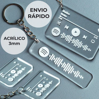 CHAVEIRO PERSONALIZADO SPOTIFY CASAL PARA CHAVE DE CARRO LEMBRANÇA CASAMENTO