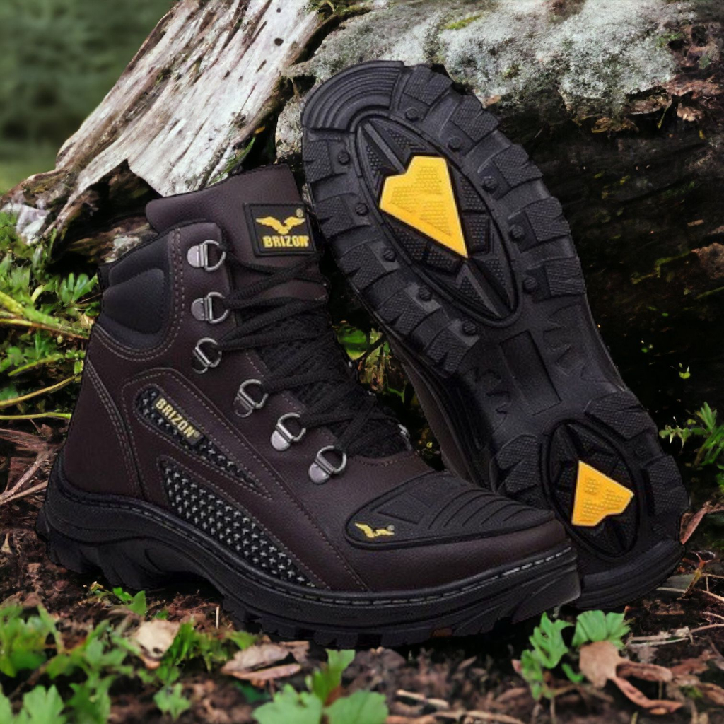 Botinha Adventure Segurança Botas de Trilha Cano Alto Confortavel