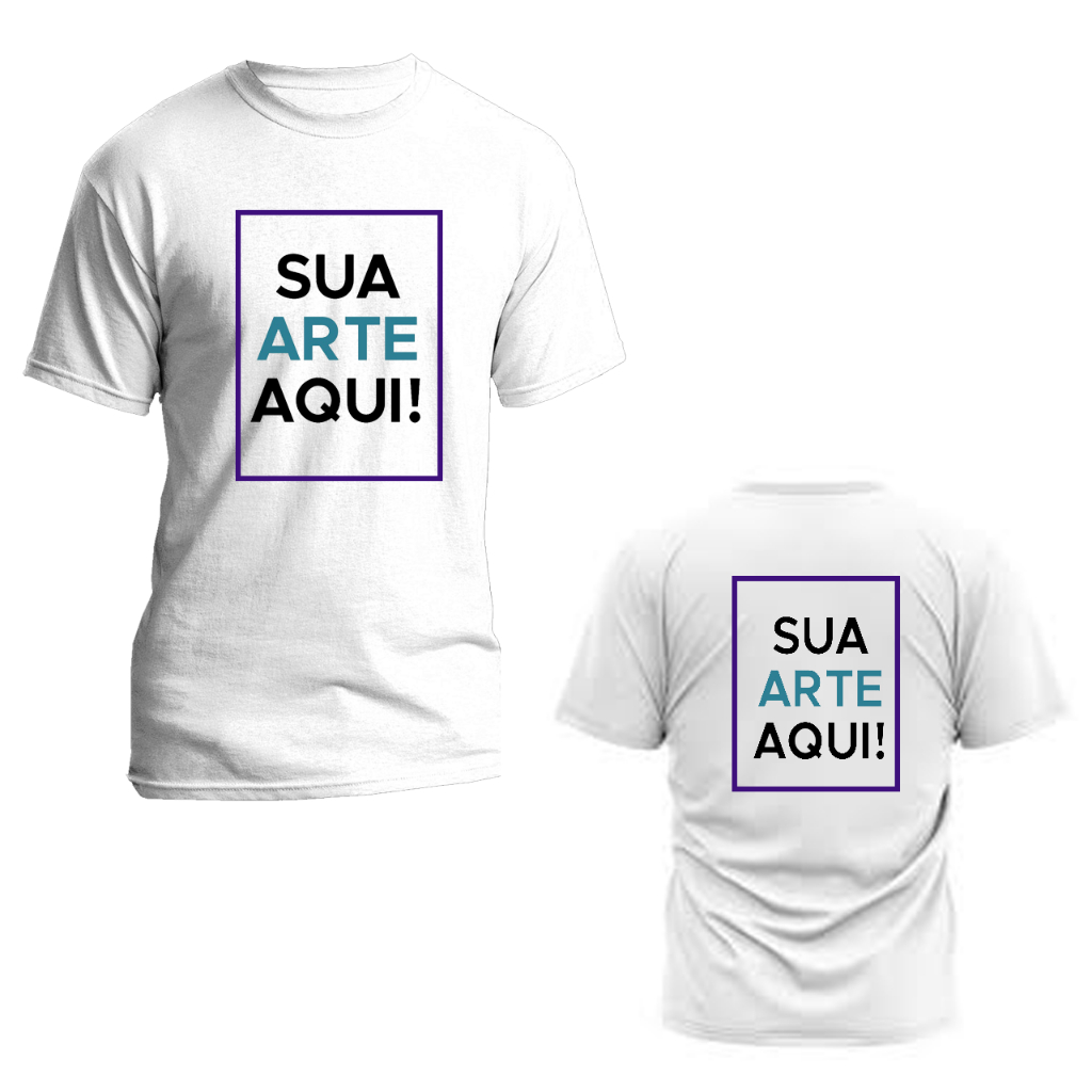 Camiseta Personalizada Frente e Verso