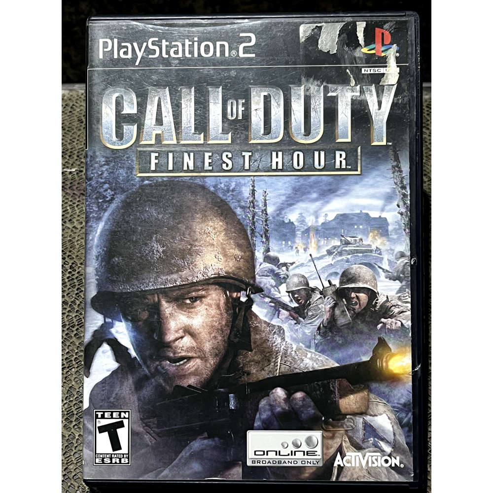 Jogo Novo Mídia Física Call Of Duty Finest Hour Original Ps2 em