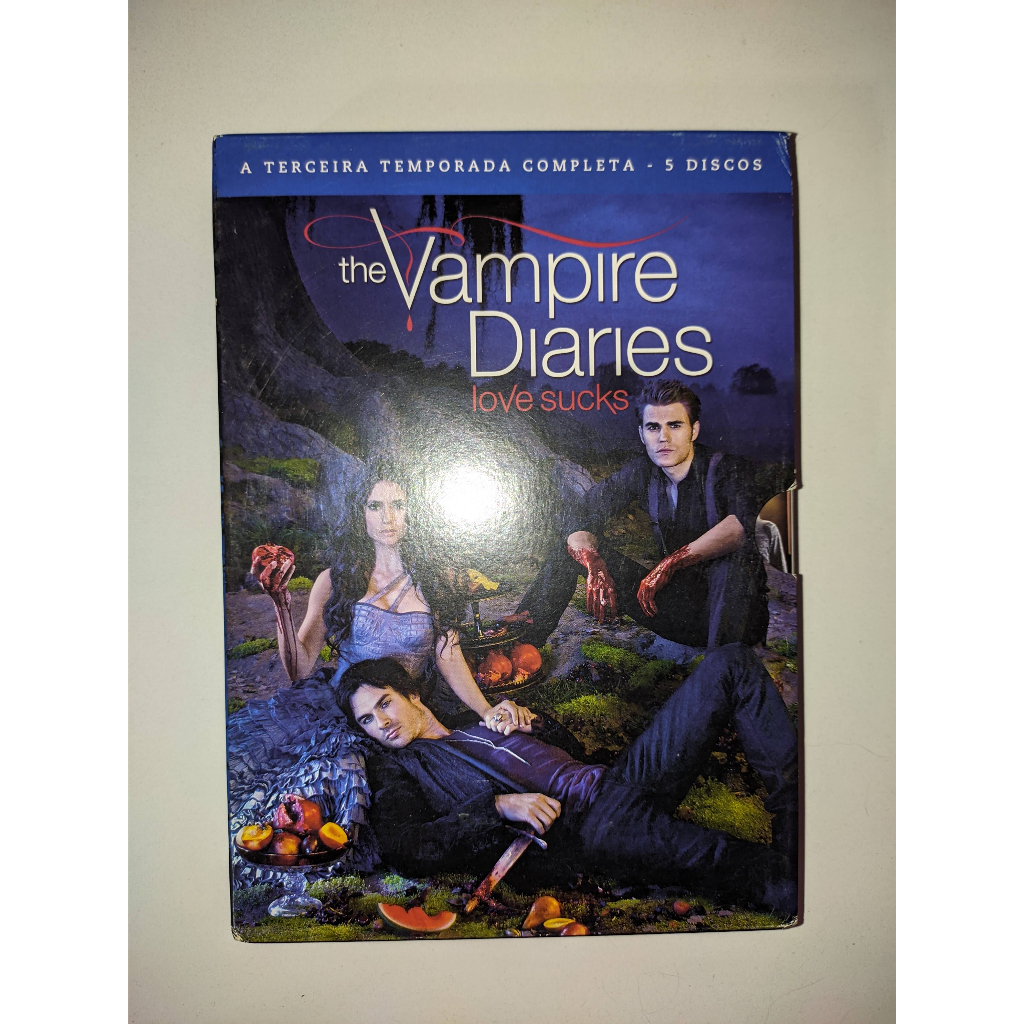 dvd the vampire diaries - love sucks - diários do vampiro - 4º temporada -  5 discos - originais