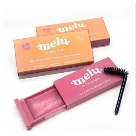 Gel Modelador para Sobrancelha Melu by Ruby Rose - Incolor com Alta Fixação com Efeito Brow Up.