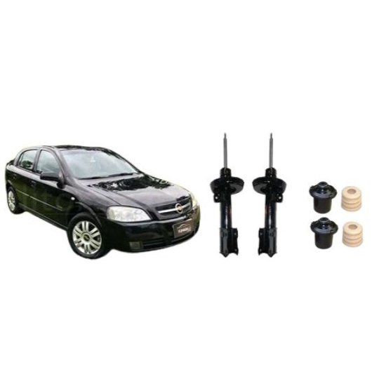 Par de Amortecedor Dianteiro + kit GM Astra 1999 até 2014
