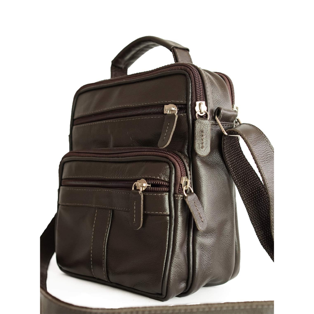 Bolsa Transversal Masculina Feminina Pasta Carteiro couro bovino legitimo. Ganhe um porta moedas