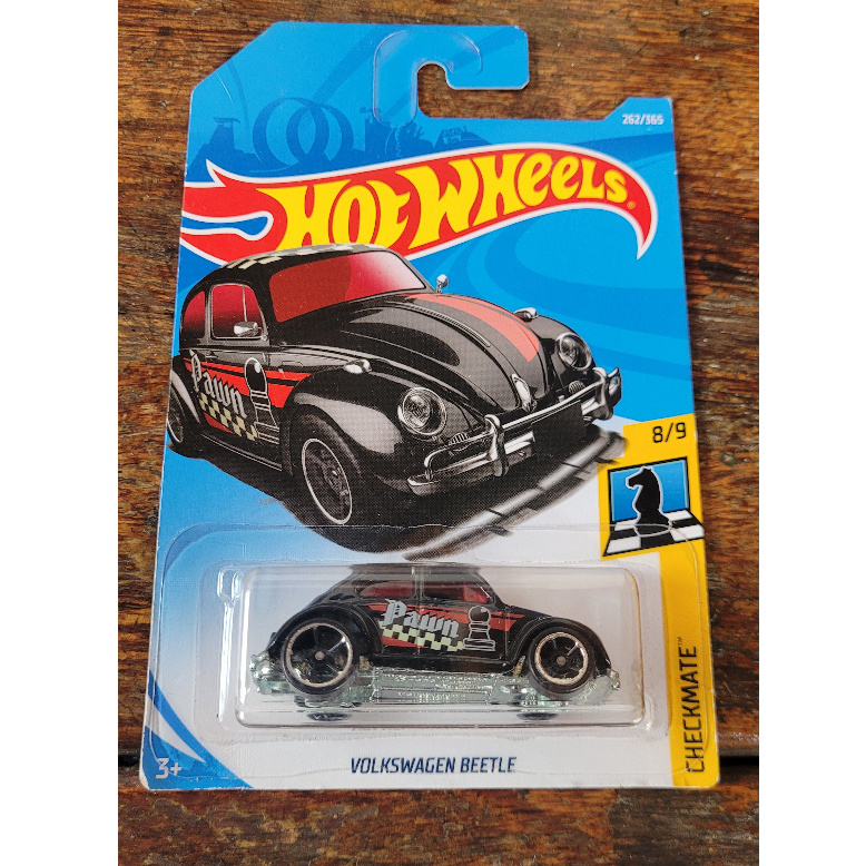 Hot Wheels - Volkswagen Beetle (Pawn - Peão) Preto - Checkmate 2018 (Lacrado*) - Main Line 1:64