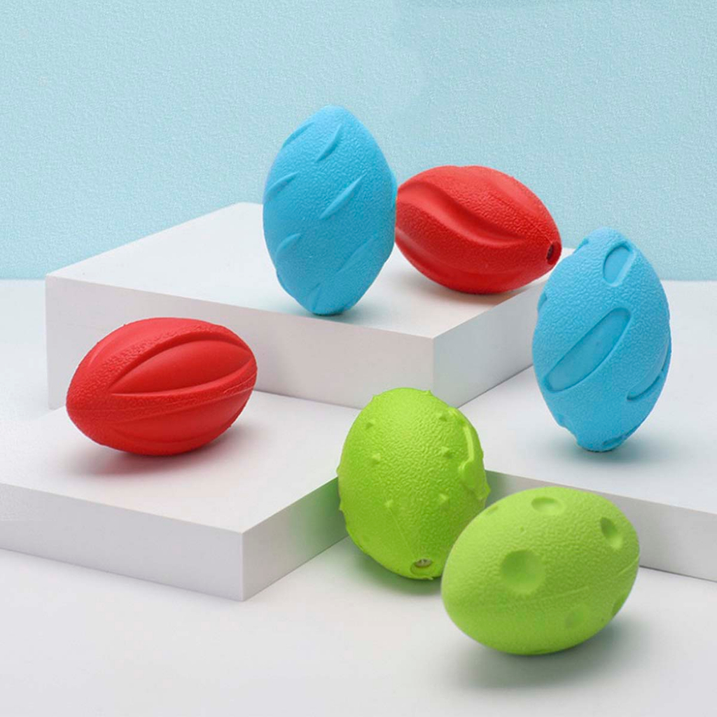 Brinquedo Sonoro Mordedor PET Bola Cor Viva Futebol Americano - Allmini