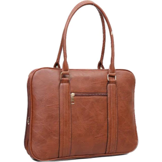 Bolsa Pasta Executiva Maleta Couro Sintético Com Alça Comprida Para Carregar Notebook E Documentos T801