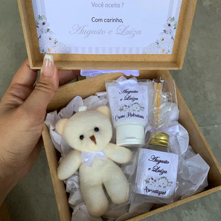 caixinha convite padrinhos do bebê batizado, consagração ou apresentação