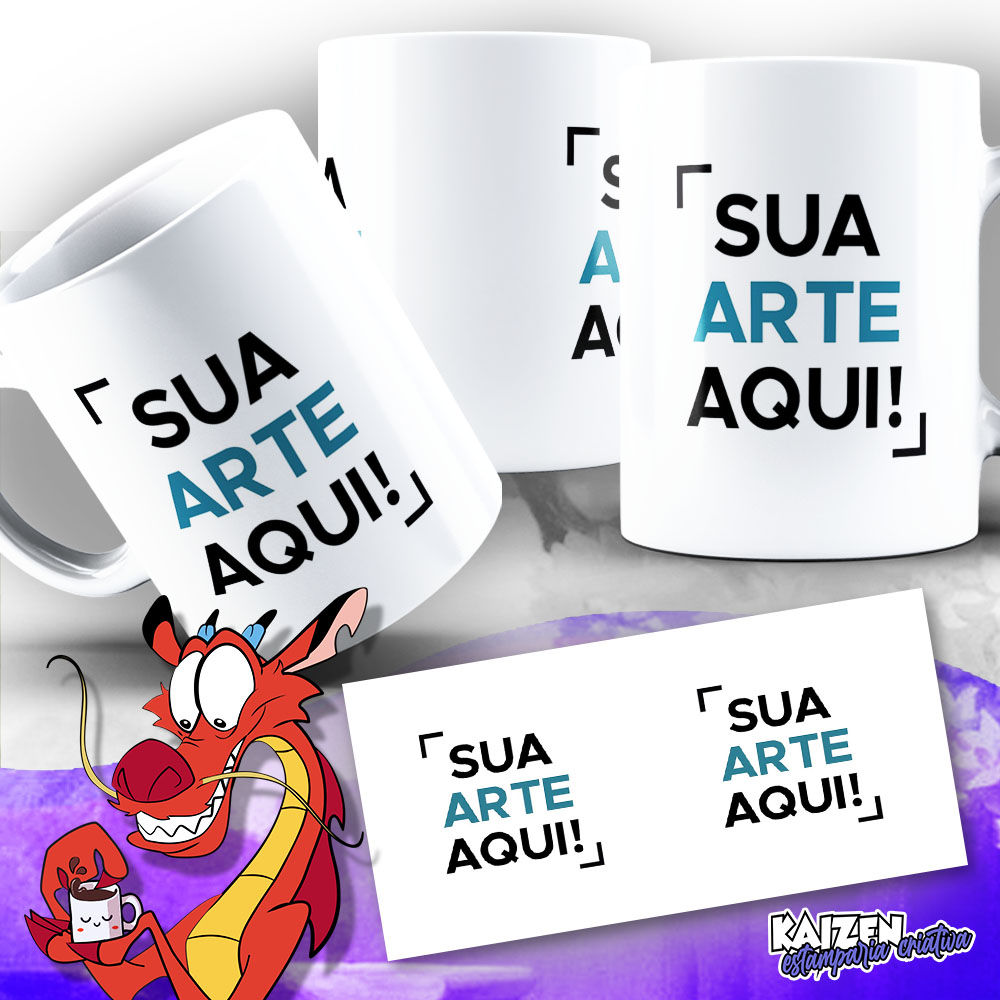 Caneca Personalizada - Você envia sua arte, nós estampamos - Somente com arte pronta - Cerâmica