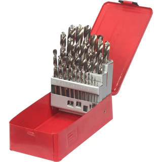 Kit Jogo De Brocas para ferro com 25 pçs Hss P/metais de 1,0mm à 13mm