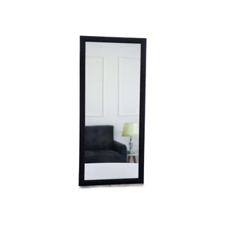 Espelho Com Moldura Para Pendurar Na Parede 34x75CM/34x65CM/34X50CM Sala Quarto Hall Lavabo Banheiro Metade Do Corpo Cor Marrom/Café