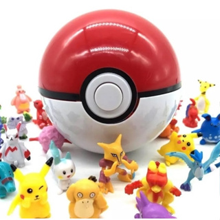 Kit 12 Pokemon Troca Rosto / Face + 1 Pokebola Boneco Figure