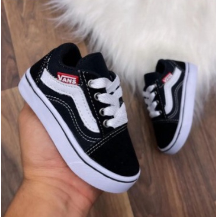 Tênis Infantil Vans preto branco