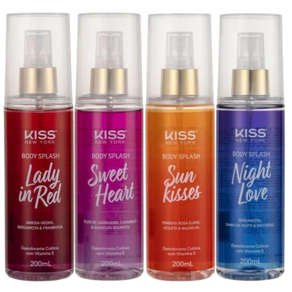 Body Splash Kiss New York Ml Shopee Brasil