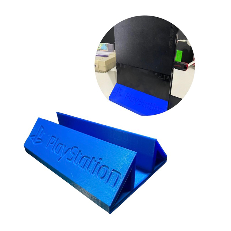 Suporte Playstation 2 Slim Ps2 Vertical Pezinho Apoio Base