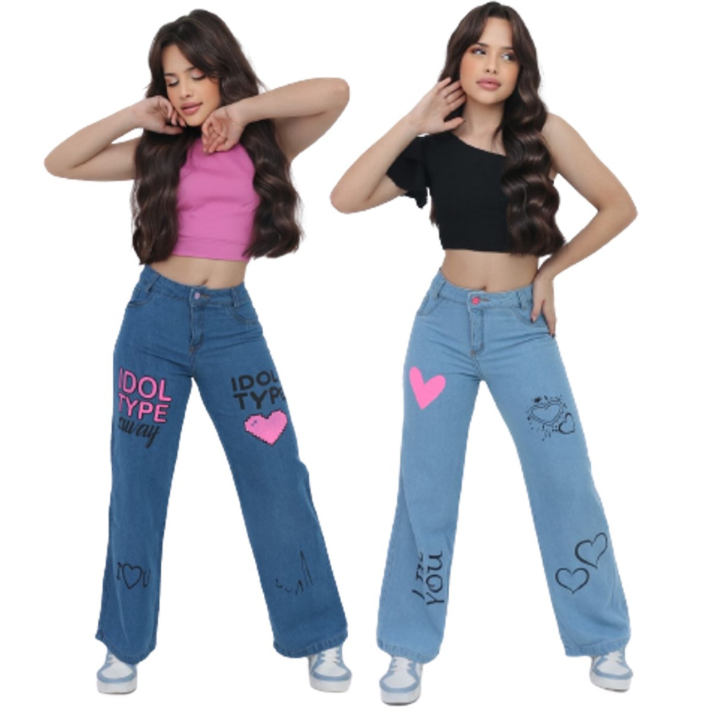 calça jeans infantil feminina em Promoção na Shopee Brasil 2024