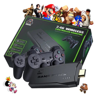 10000/3500 Jogos 4K HDMI Game Stick Sem Fio Dupla Console/Único Jogo De  Vídeo Box Retro Compatível Com Ps1/Cps/Fc/Gb/10 + Emuladors M8 Gamepad