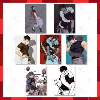 Placa Decorativa Quadro A4 Anime Jujutsu Kaisen Toji Fushiguro Top Excelente Qualidade