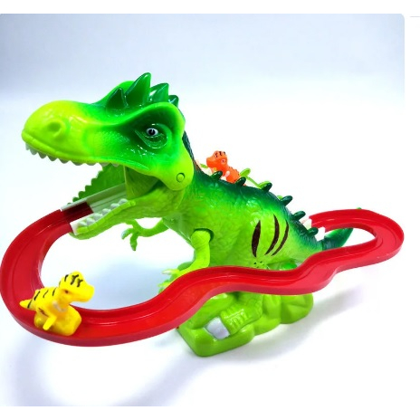 Pista Dino Dinossauro Track Car Infantil Radical Carro 252 peças T