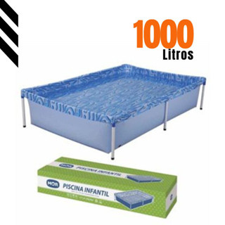 Piscina Infantil 1000 Litros Retangular Com Armação - Mor Picina