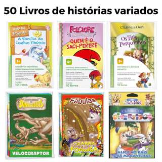 50 Livros Infantis C/ Histórias Clássicos Variadas Atacado