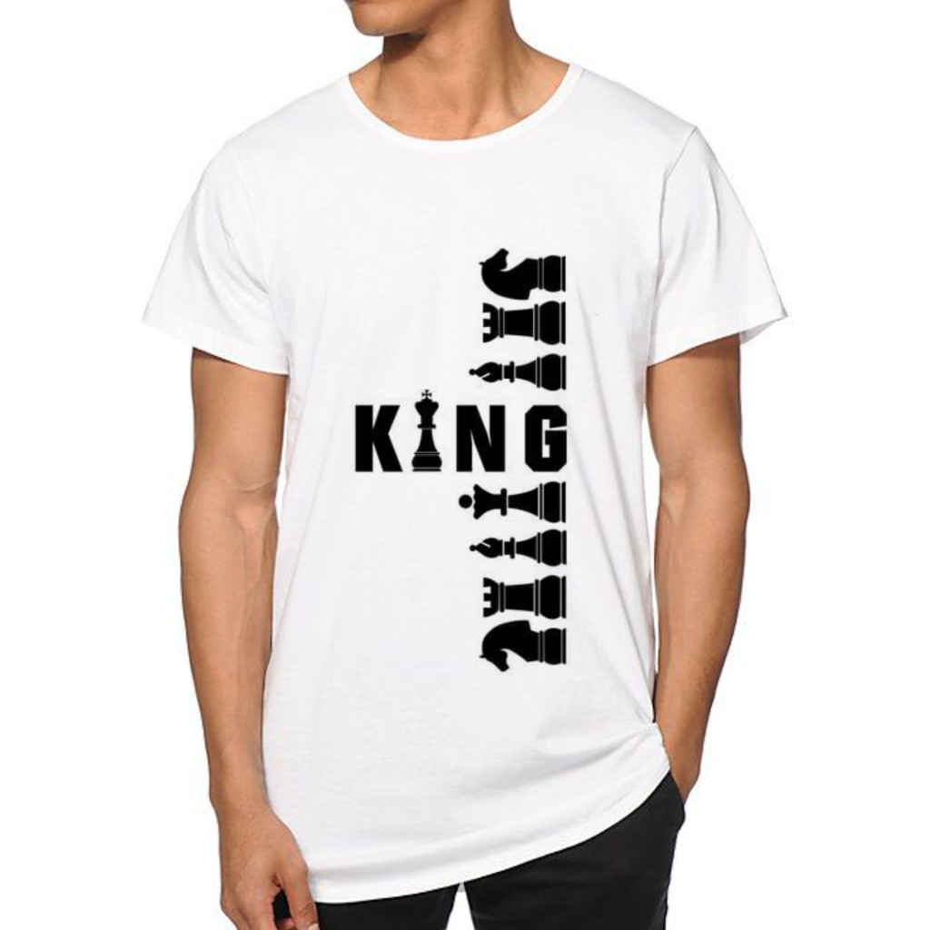 Camisa Camiseta King Xadrez Chess Rei Peças Tabuleiro Jogo 100