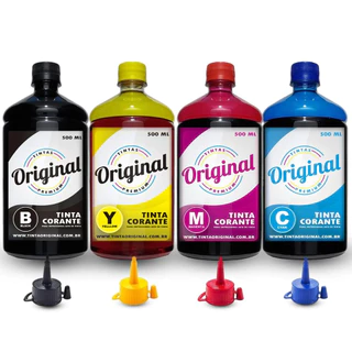 Kit 2 Litros Tinta Para Epson Impressoras L380 L395 L396 L495 L365 L375 - 2 Litros 4x500ml