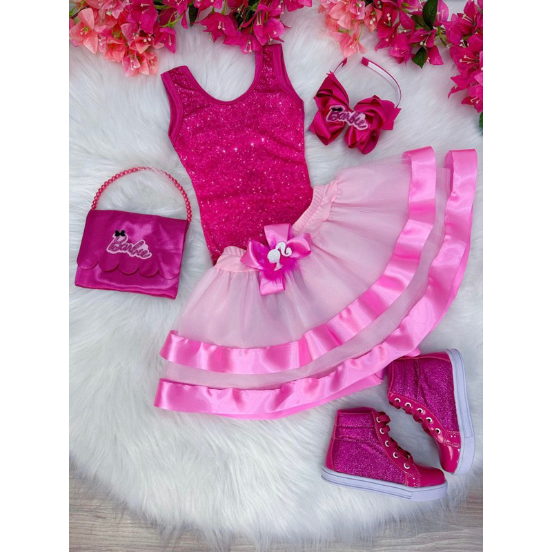 Roupa para Boneca Barbie - Dama Antiga sem Manga