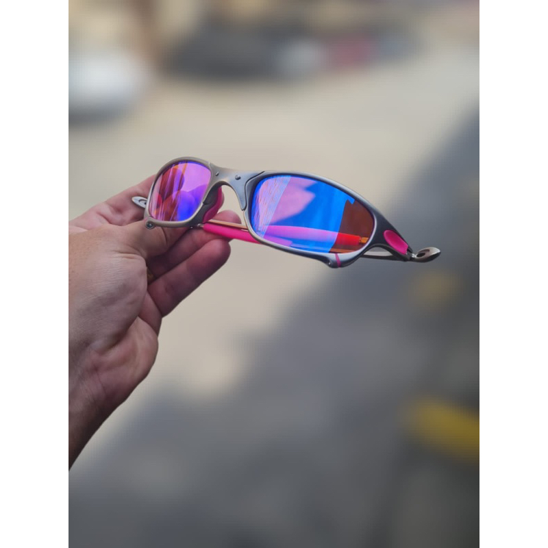 Óculos Juliet Plasma Lentes Pink Prizm - Tribo Pratas