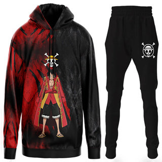 Blusa Moletom Flanelado Adulto e Infantil Monkey D. Luffy One