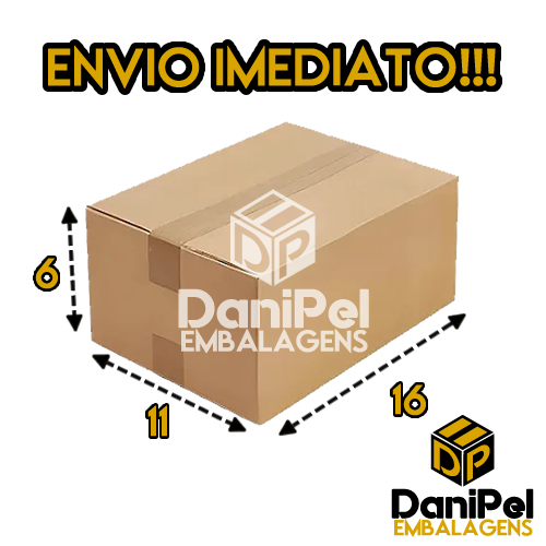 200 Caixas de Papelão 16x11x6 Correios E-commerce Envios