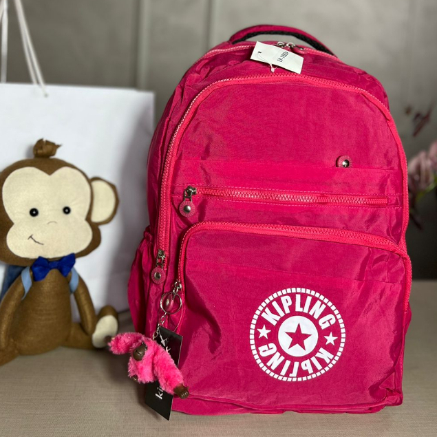 Mochila Kipling Escolar Kipling Grande 47cm Com Chaveiro Mochila ...