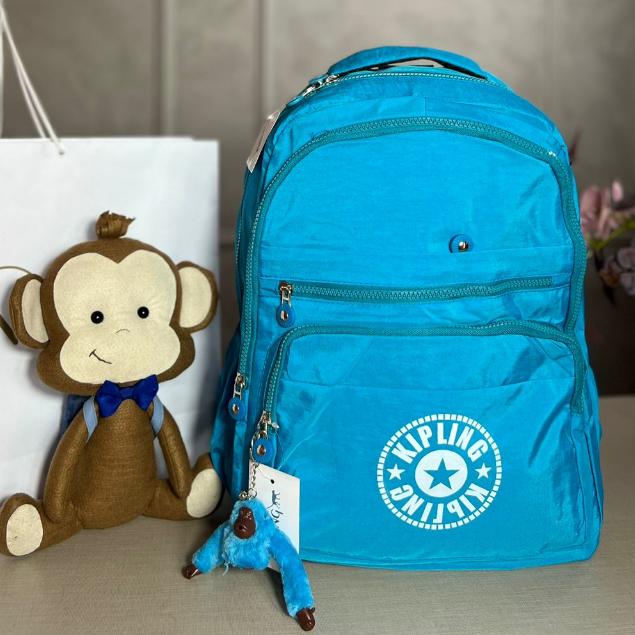 Mochila Kipling Escolar Kipling Grande 47cm Com Chaveiro Mochila ...