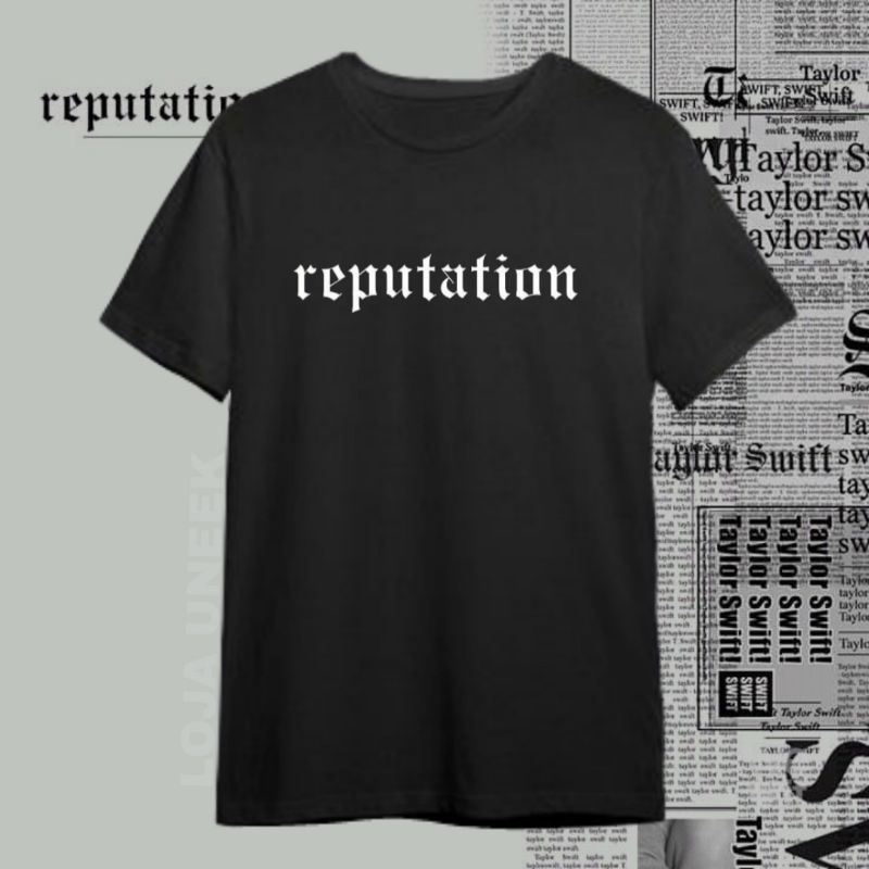Camiseta Taylor Swift Reputation Era - Escorrega o Preço