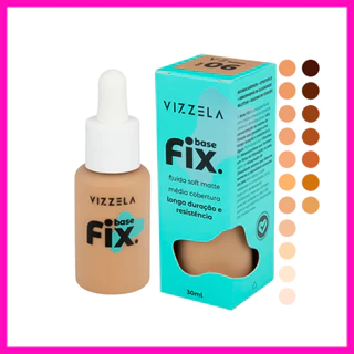 Vizzela Base Fix Líquida Média Cobertura