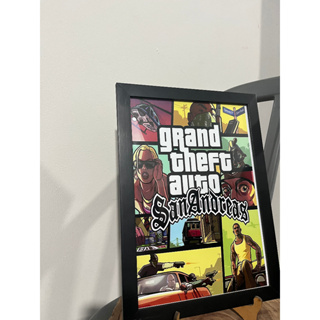 Quadro decorativo A4 GTA: San Andreas, game, gamer, jogos