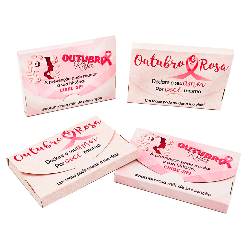Caixas Porta Kit Kat ou doces para Lembrancinha de Outubro Rosa ...