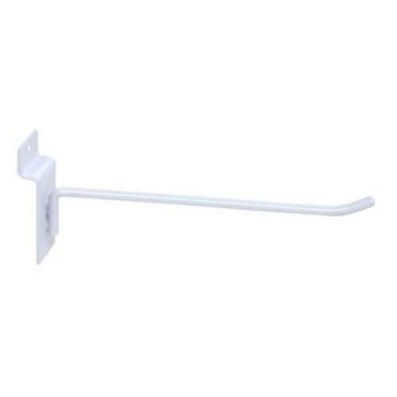 kit 50 un. de 20cm de gancho para painel canaletado branco.